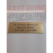 Outdoor Gold Aluminium Plaque - 8 sizes feature image