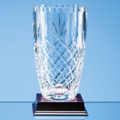 Lead Crystal Panelled Barrel Vase feature image