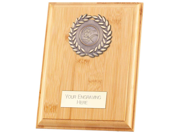Sustainable Bamboo Trophy Plaque East Riding Engraving