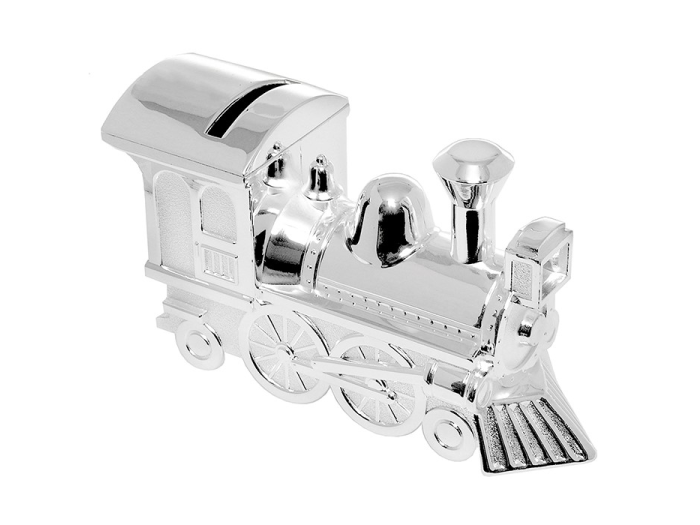 Train Money box, Personalised Christening Gift - East Riding Engraving