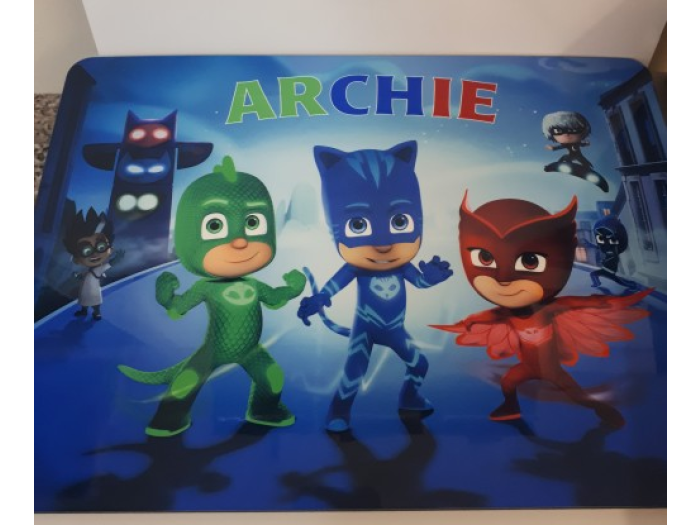 PJ Masks Hardboard Place mat East Riding Engraving
